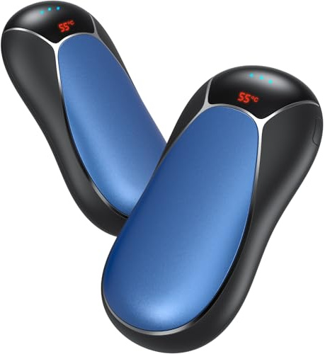 Chaufferette Main Rechargeable 8000mAh, 2 en 1 Chauffe-Main Magnétique, Cadeau de Noël pour Extérieur/Camping/Chasse