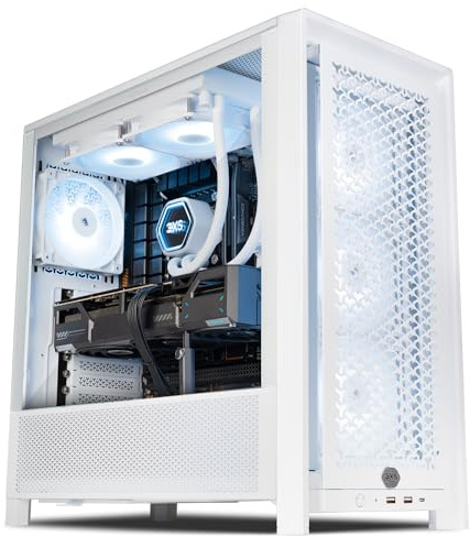 3XS Melius Liquid Cooled Gaming PC | RTX 5070 Ti 16GB | Ryzen 7 9700X 8-Core | 32GB RAM | 2TB M.2 SSD | Dynamic RGB Lighting | WiFi | Streaming Ready | Windows 11