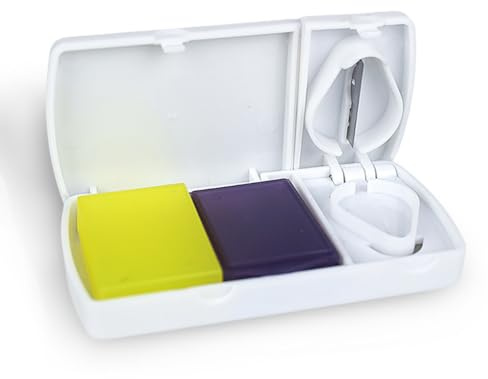 YIXANNX Divisore per scatola portapillole per domestico Dispenser per compresse da campeggio da viaggio Organizzatore Contenitore indipendente di grande capacità, Bianco