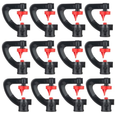 iplusmile Spruzzatore per Irrigazione da Giardino Tipo G a Rifrazione 180 Gradi, Ugelli a Spruzzo in Plastica Durevole, Set da 20 Pezzi per Irrigazione Agricola, Frutteti e Giardinaggio