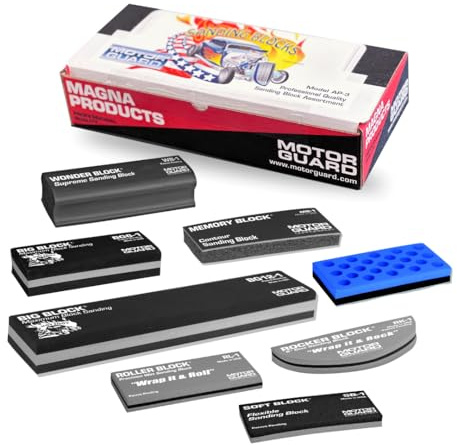 Motor Guard - 8Pc Sanding Block Assortment (AP-3), One Size