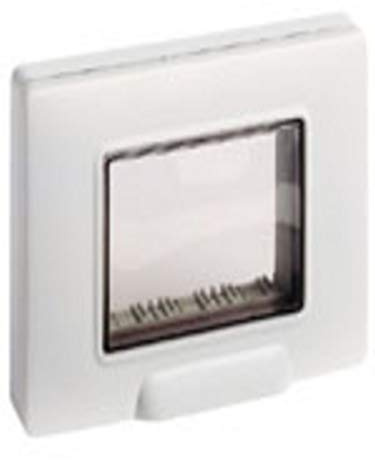 Vimar 14943.01 Calotta da parete IP55, 3 moduli Eikon, Arké e Plana, con viti, per scatole da incasso 3 moduli, bianco