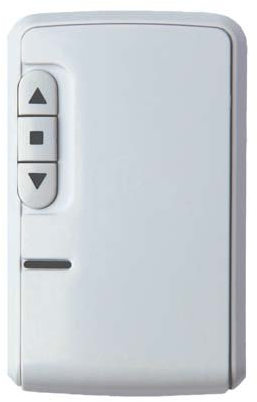 Centralita universal para persianas y toldos, mando completo con receptor radio y botones manuales integrados