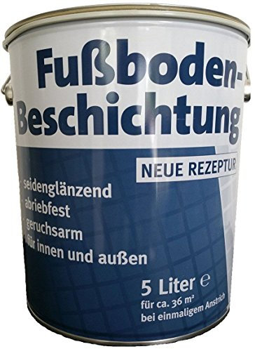 Meffert Bodenbeschichtung, 5 l, Kieselgrau RAL 7032, seidenglänzend, für innen u. außen