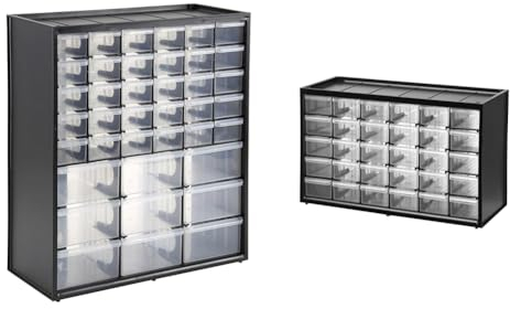 STANLEY 1-93-981 Cassettiera Con 39 Scomparti, Multicolore & 1-93-980 CASSETTIERA A 30 CASSETTI PICCOLI