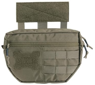 EXCELLENT ELITE SPANKER Molle Admin Pouch Drop Down Tasche Taktisches Molle Tasche mit Haken und Schlaufe(Olivgrün)