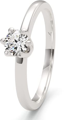 Kolibri Rings Verlobungsring Silber 925 Ring Solitär Damen Ring Zirkonia Gratis Schmucketui