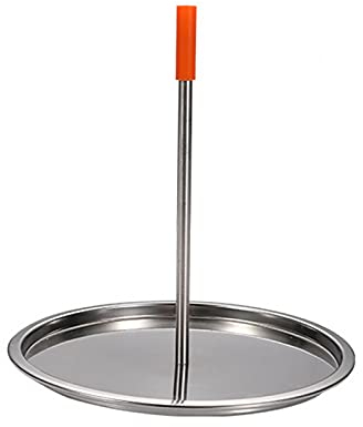 MOVKZACV Spiedino verticale per barbecue, griglia in acciaio inox, griglia per spiedo per barbecue, griglia per pollo arrosto, griglia per affumicatore a carbone, griglia verticale per carne spiedo