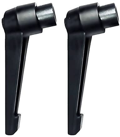 Anawakia 2 Stück Verstellbare Klemmhebel Griff Klemmhebel Gewinde Verstellbarer Griff Metall Schwarz Klemmhebel