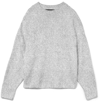 VMBOOM LS O-Neck Jersey GA Noos, Gris Claro, M