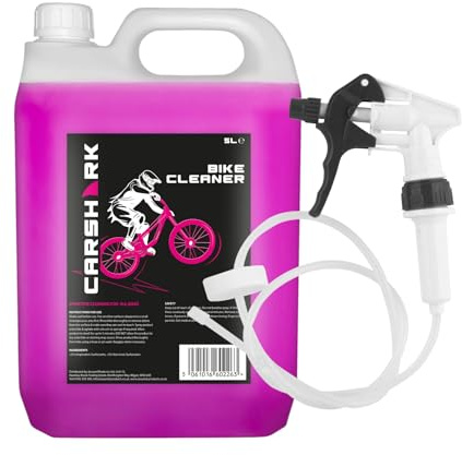 CARSHARK Bike Cleaner 5 Litre with Long Hose Trigger, Suitable for All Types of Bikes