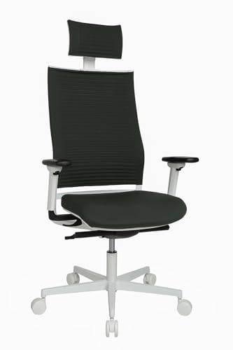 TOPSTAR Sitness Life 80, ergonomischer High-Class Schreibtischstuhl, Bürostuhl Weiß, schwarz