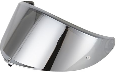 Shkalacar Helmvisier Ersatz für AGV K6 K6S, Integralhelm Visier UV-Beständig, Beschlagfrei und Kratzfest(Silber)