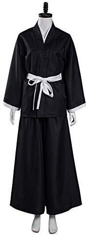 Gosbeliy Rukia Kuchiki Cosplay Kostüm Kimono 13th Division Captain Costume Outfits Halloween Karneval Anzug L