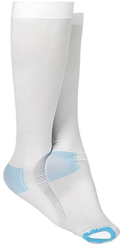 Mdrcg Kompressionsstrümpfe Damen Herren, Lang Stützstrümpfe Kompressionssocken Für Flugreisen, Kompressionssocken Mit Silikonband,B,L