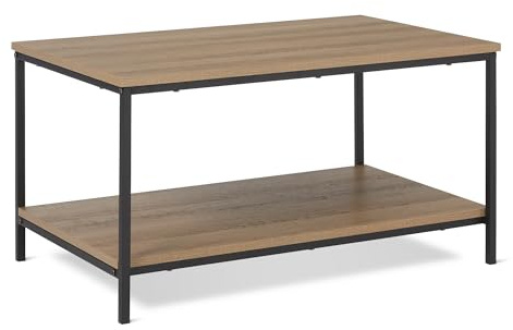 Amazon Basics Tavolino da caff� Rettangolare, Rovere, 50,5cm x 80cm x 42cm
