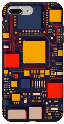 Carte mère vintage avec circuits électroniques Coque pour iPhone 7 Plus/8 Plus