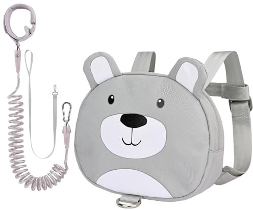 Bebamour Tier-Kleinkind-Rucksack mit Sicherheitszügeln, Mini-Tasche mit Sicherheitsleine für Kinder, tragbarer Rucksack