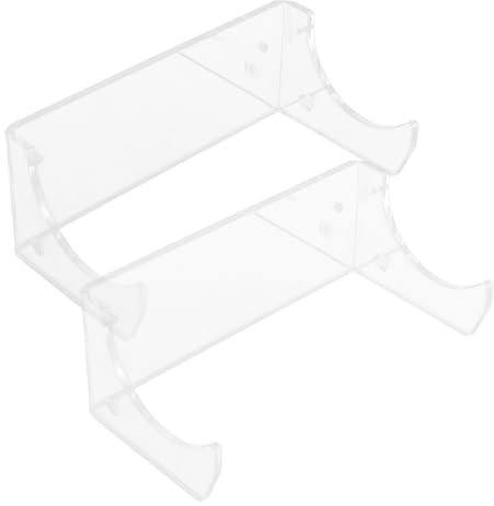 DECHOUS 2pcs Rolling Pin Stand Wall Mount Holder Acrylic Baking Rolling Pin Display Rack