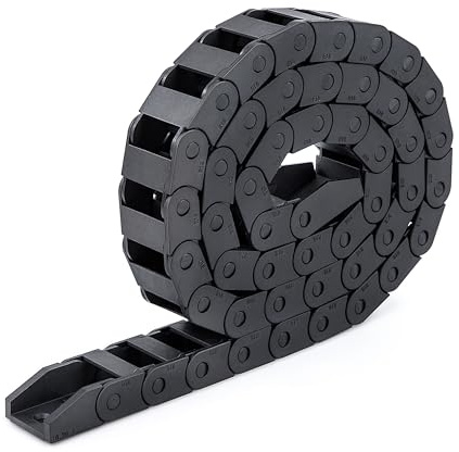 Chaîne de Trainage en Nylon, Chaîne de Transmission Plastique, Porte Câbles de Transport, Longueur 1 m, Pour l'Imprimante 3D CNC Machines, 10 x 20 mm