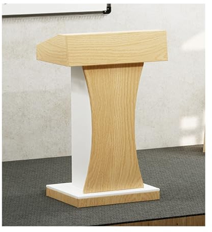 Konferenzpodium aus Holz für Schulen und Unternehmen, Pulpito mit Flaschenzügen, einfache Handhabung für jedes Szenario, ideal für Präsentationen und Veranstaltungen