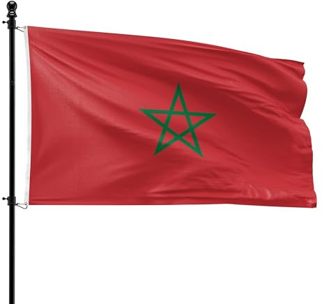 VlagDirect - Bandera Marroquí - Bandera Marruecos - 150 x 225 cm - Bandera XL.
