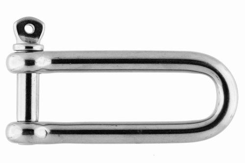 Edelstahl Schäkel lange Form ø 10 mm, A4 AISI 316