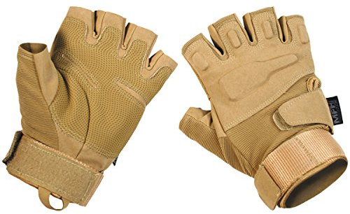MFH Protect Fingerlose Handschuhe Schwarz