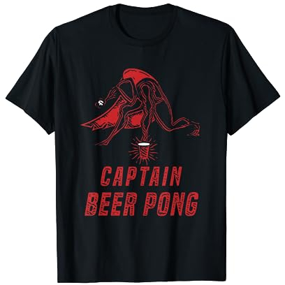 Beer Pong tshirt Captain Beerpong Bierpong Superheld