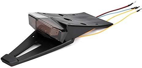 KIMISS Luz LED trasera para moto, universal, con stop y señal de para bicicleta dirt y endure, diseño resistente y fácil instalación