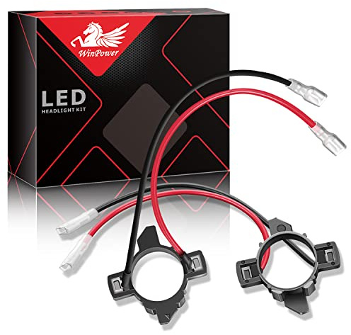 WinPower 2 Stück H7 LED Lampenfassung Adapter passend für Jetta/Golf 5 usw