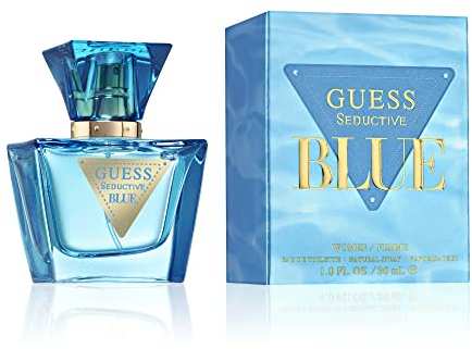 GUESS Seductive Blue, Eau de Toilette da Donna, Colonia Floreale e Fruttata, Fragranza Fresca e Irresistibile, Lunga Durata, 30 ml