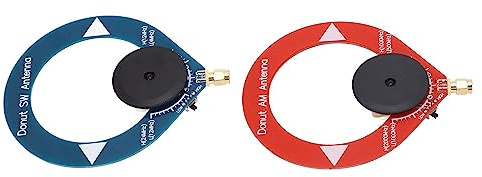 Antena de Bucle Portátil para Radio de Onda Corta, 2 uds., Donut Am MW SW