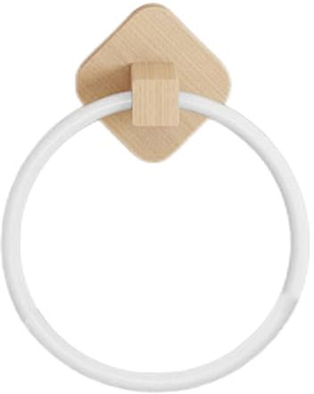 Anello per asciugamani in legno di alluminio Porta asciugamano per bagno portasciugamani appendiabiti per montaggio a parete per cucina Supporto per asciugamani da cucina Supporto per asciugamani da
