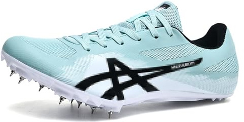 Leichtathletik Herren-Mittelstrecken-Laufschuhe,Unisex-Leichtathletikschuhe Leichtathletik Spikes ，Spiked Athletics Schuhe 8 Nägel,Leichte Trainer Mit Spikes Und Für Männer Frauen Und Jugend