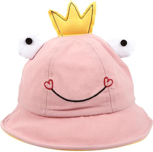 POSEDWRA Babymütze, Frühling und Herbst, Sommer, Frosch-Fischermütze, niedliche Kinder-Jungen- und Mädchen-Babyschalenmütze, Sonnenschutz, Gezeitenmütze