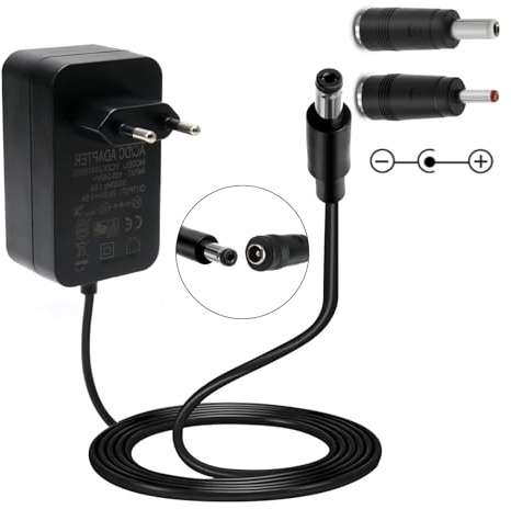 36W Universal AC DC Adaptador, 24V 1.5A Fuente de Alimentación con Adaptadores 5,5mm x 2,1mm, 3,5mm x 1,35mm, Controlador de Alimentación