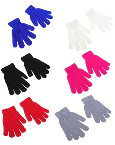 LIFKOME 24paare Kinderhandschuhe Warme Einfache Fäustlinge Für Jungen Und Mädchen Für Drinnen Und Draußen Kälteschutz Für Winter Modisches Design Farben