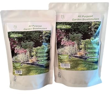 BioNurture All Purpose Garden Biostimulant, 100% Natural Fertiliser. Garden Feed for all Plants and Lawns. For Growing Vibrant, Healthy Plants and Greener more Resilient lawns (400g)