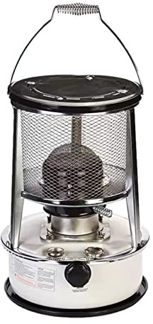 BomDog Riscaldatori Bianchi a Cherosene 6L per Uso Interno, Stufa a Cherosene con Borsa per Stufa Potenza Di Fuoco Regolabile/6L-6 Dochte-2 Handschuhe