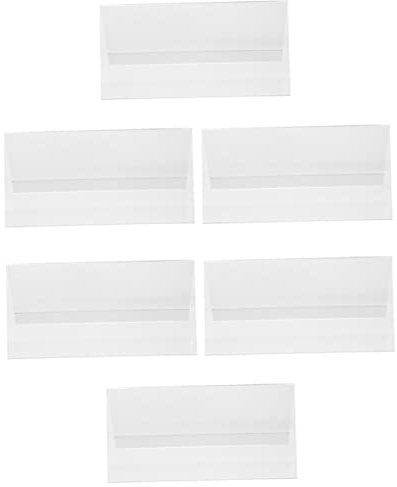Uonlytech 6 Stück Acryl Tischschilder 150x80mm Transparent Robust Mit Stabilem Standfuß Für Meetings Konferenz Namensschilder