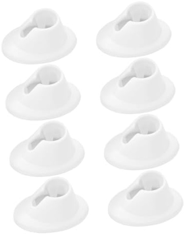 Soporte para Esmalte de Uñas en Gel Blanco de Silicona 8 Piezas | Nail Art y Salón, Base para Botellas de Pegamento y Gel, Accesorio para Entusiastas del Arte de Uñas