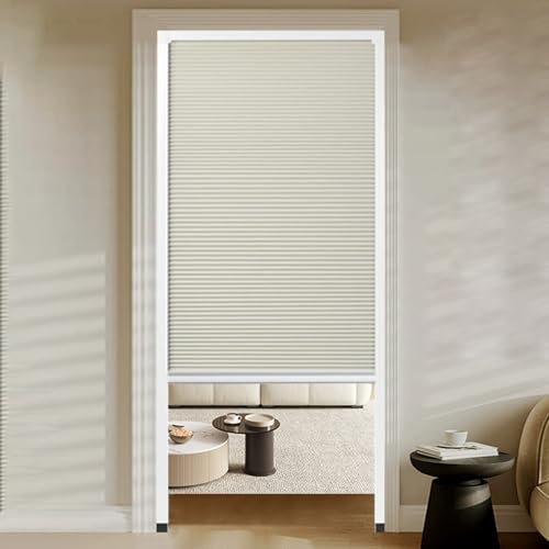 Puerta Corredera Plegable Separador De Ambientes Nido De Abeja Con Puerta Plegable Opaca Personalizada, Puertas Corredizas Blancas Para Armarios, Puerta Tipo Acordeón Sin Perforaciones(60x205cm)