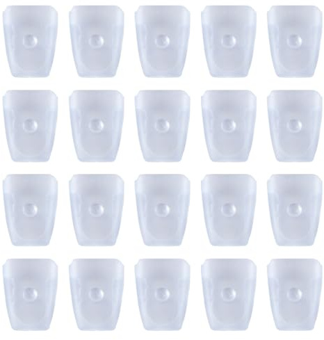 Enwye 20pcs Drain Basket Anti-slip Foot Pads Sink Metal Rack Foot Pads 15x2U-shaped, Suitable for Most Kitchen Sink Grates