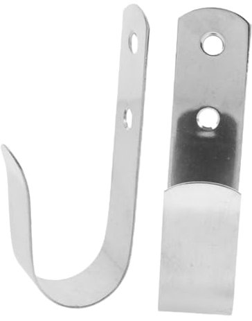JECOMPRIS 2pcs Stainless Steel Life Buoy Holder Secure Pool Hook for Boats Outdoor Spaces User-Friendly Design with Quick Installation Stylish Aesthetic Essential Swimming Ring Hanger