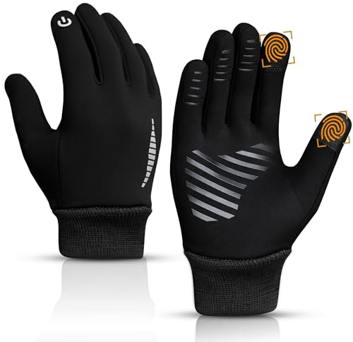 WFX Winter Gloves for Kids, Windproof Thermal Sports Gloves for Boys & Girls, Anti-Slip Touch Screen Snow Gloves for Cycling, Running, Hiking, Skiing & Outdoor Play (Ages 3–12)