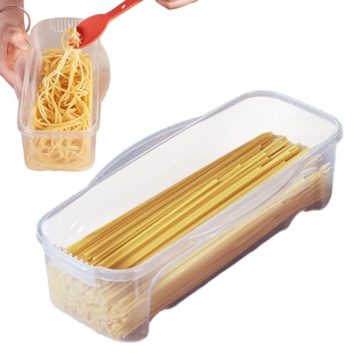 Olla de pasta para microondas con colador, resistente al calor, transparente, utensilios de cocina con tapa, accesorios de cocina