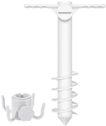 Support Pour Parasol De Plage,Base De Support De Parasol De Plage - Accessoire pour Camping, Jardin, Pique-nique, Pelouse, Pêche, Piscine et Sports Extérieurs