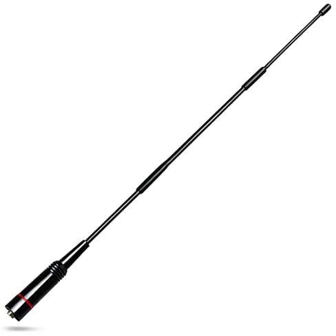 HYS Antena de Radio CB de 27 MHz, Compatible con Quansheng UV-K5(8), K6, TK-11(5), TK-11(8) Radio de Mano, SMA Hembra, Antena telescópica (XP70)