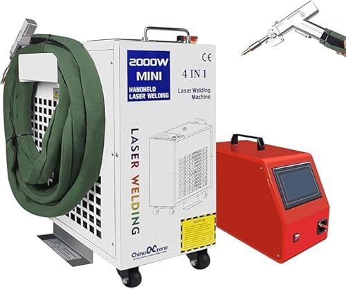 saldatore laser di fibra 1500W/2000w 4 in 1 saldatore manuale di saldatura laser di fibra di pulizia taglio saldatrice BWT sorgente con alimentatore automatico del filo per tutti i metalli (2000W)